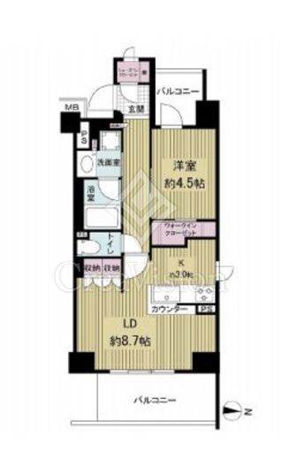 ブランシエラ東京住吉 5階 間取り図