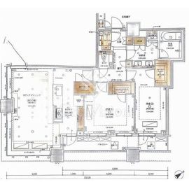 ブリリアタワーズ目黒 32階 間取り図