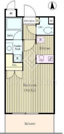 ソレアード武蔵野 301 間取り図