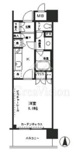 クラッサ元住吉 5階 間取り図