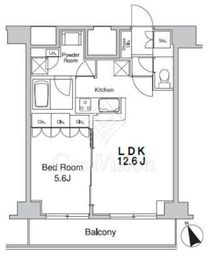 プラウドフラット蒲田Ⅱ 1102 間取り図