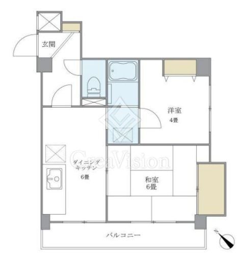 グランデュール六義園 204 間取り図