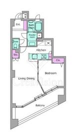 レジディア学芸大学 203 間取り図