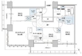 ブリリアタワー浜離宮 28階 間取り図