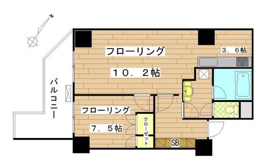 クレール白金台 9階 間取り図
