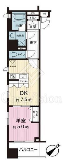 デュオ・スカーラ東日本橋 11階 間取り図