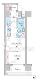 デュオメゾン品川戸越 701 間取り図