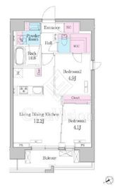 デュオメゾン品川戸越 1102 間取り図