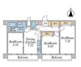 クレール御殿山 5階 間取り図