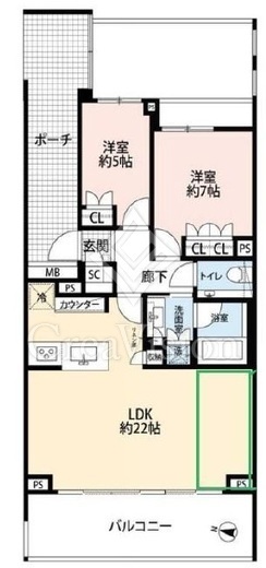 本郷パークハウスザ・プレミアフォート 13階 間取り図