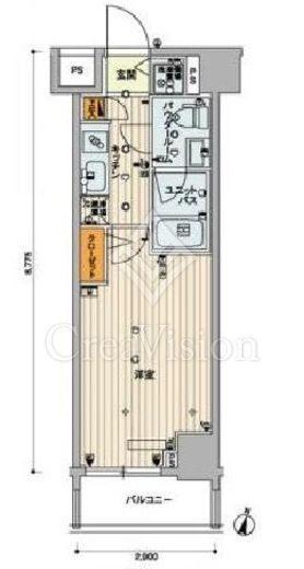 スカイコートパレス明大前 5階 間取り図