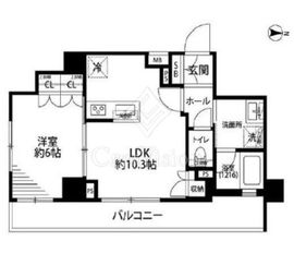 プレール・ドゥーク世田谷代田 9階 間取り図