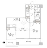 ミリアレジデンス大岡山 6階 間取り図