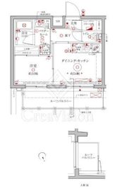 クレイシアIDZ横浜大倉山 5階 間取り図