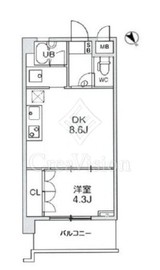 ウィルテラス押上 605 間取り図