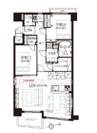 アパガーデンズ新宿戸山公園 4階 間取り図