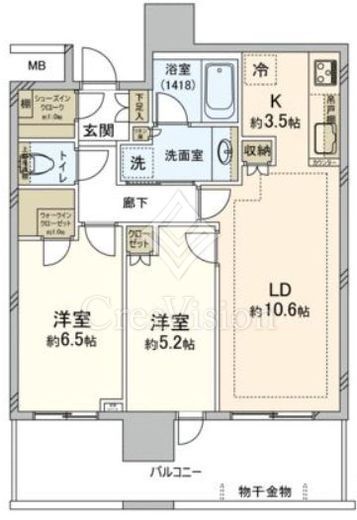 グレーシアタワー二俣川 24階 間取り図