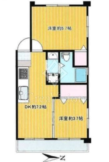 西池袋ローヤルコーポ 1階 間取り図