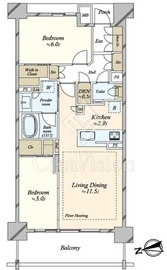 ブリリア大島（Brillia大島） 2階 間取り図