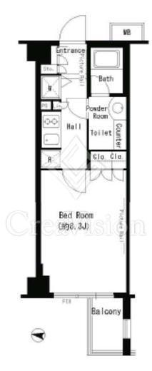 パークアクシス目黒本町 105 間取り図