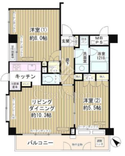 パークブルーム三葉 201 間取り図