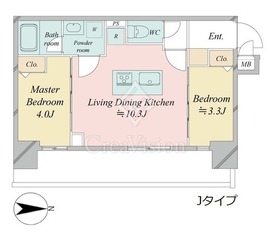 ドゥーエ王子神谷 307 間取り図