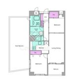 レジディア学芸大学 407 間取り図