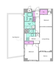 レジディア学芸大学 407 間取り図