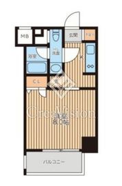 レジディア新横浜 809 間取り図