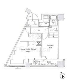 富ヶ谷ウエストガーデン 2階 間取り図