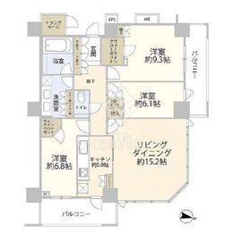 THE KOSUGI TOWER 49階 間取り図