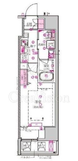 ベルシード西巣鴨 2階 間取り図