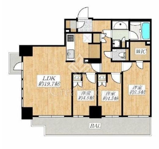 王子飛鳥山ザ・ファーストタワー＆レジデンス 24階 間取り図