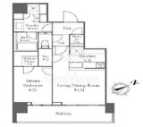 ザ・タワー横浜北仲 33階 間取り図