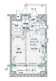 デュオ・スカーラ蒲田2 2階 間取り図