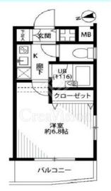 プレール・ドゥーク西新宿 3階 間取り図