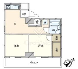 ライオンズマンション西新宿第7 3階 間取り図