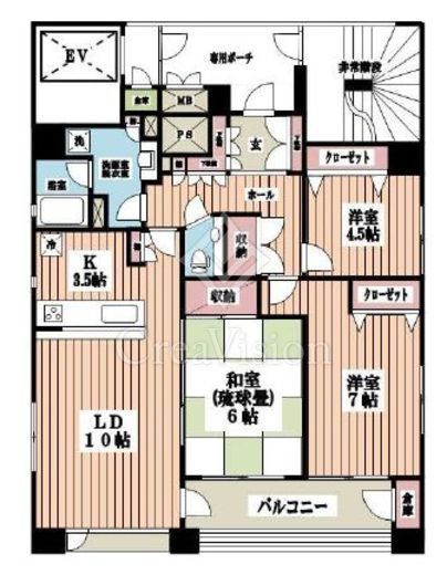 フォーチュンコート新宿御苑前 11階 間取り図
