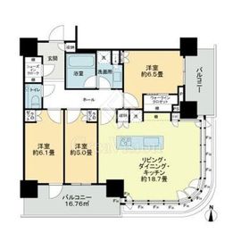 パークシティ中野ザタワーブリーズ 7階 間取り図
