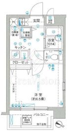 ヴェルト柿の木坂 8階 間取り図