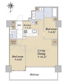 品川イーストシティタワー 15階 間取り図
