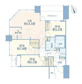 スカイズタワー＆ガーデン 9階 間取り図