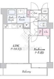 ダイワ芝浦ビル 1001 間取り図