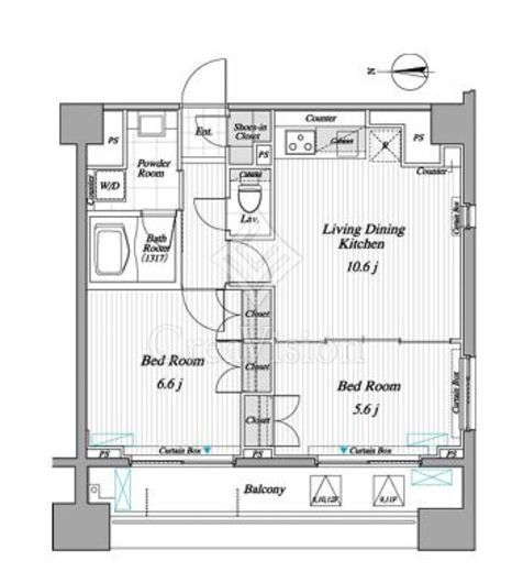 レジディア錦糸町2 903 間取り図
