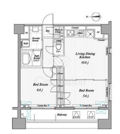 レジディア錦糸町2 903 間取り図