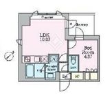 クレストコート旗の台 303 間取り図