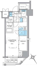 ルフォンプログレ横浜関内 1304 間取り図
