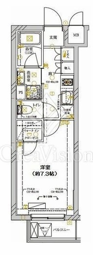 ディアレイシャス武蔵新城 2階 間取り図