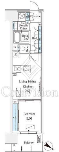 ロイヤルパークス有明 446 間取り図