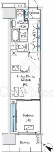 ロイヤルパークス有明 415 間取り図